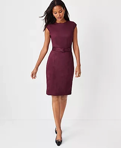 burgundy faux suede dress Gemma Faux Suede Dress