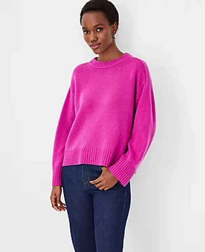 Ann taylor pink sweater hot sale