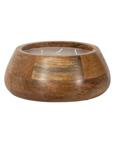 Sagebrook Home 15oz Modern Bowl Scented Candle In Brown
