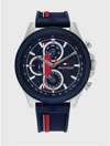 TOMMY HILFIGER SPORT WATCH WITH BLUE SILICONE STRAP