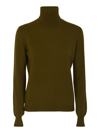 ALYKI ROLL NECK SLIM PLAIN PULLOVER