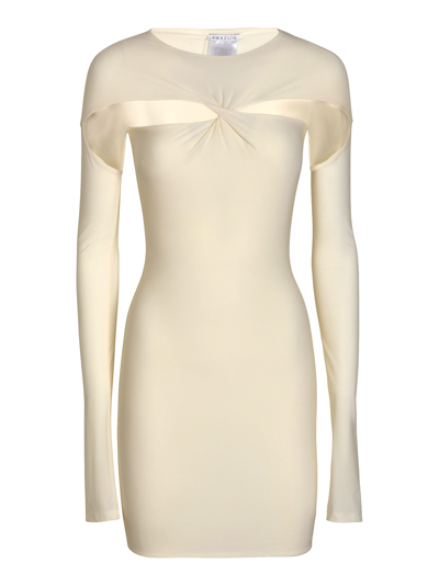 Amazuìn Blake Dress In Silk White