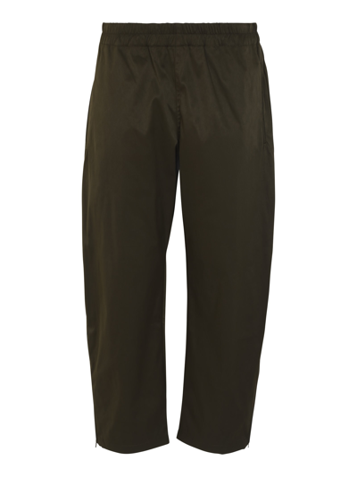 Studio Nicholson Ribbed Waist Fitted Trousers In Green
