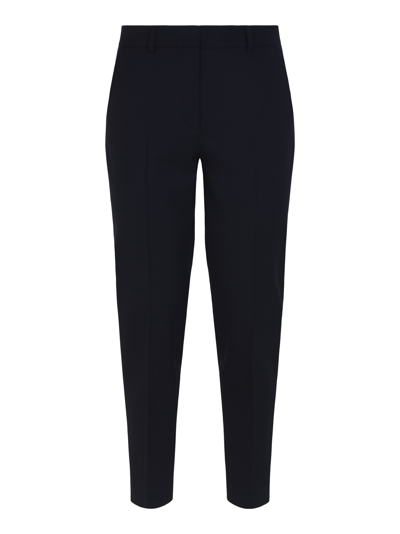 Ql2 Concealed Fitted Trousers In Navy