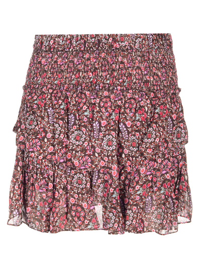 Isabel Marant Étoile Hilari Skirt In Brown Viscose In Multi