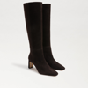 Sam Edelman Sylvia Womens Suede Tall Knee-high Boots In Brown