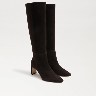 SAM EDELMAN SAM EDELMAN SYLVIA KNEE HIGH BOOT CHOCOLATE BROWN SUEDE