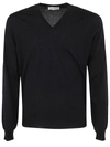 FILIPPO DE LAURENTIIS FILIPPO DE LAURENTIIS ROYAL MERINO LONG SLEEVES V NECK SWEATER CLOTHING