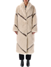 Stand Studio Beige Everleigh Faux-fur Coat In Sand