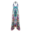 SOPHIA ALEXIA LIQUID RAINBOW SILK IBIZA DRESS