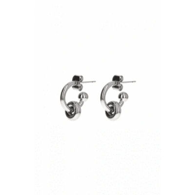 Justine Clenquet Ethan Earrings Palladium