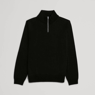 Asket The Merino Half Zip Jumper Black