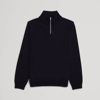 Asket The Merino Half Zip Sweater Dark Navy In Dark Navy