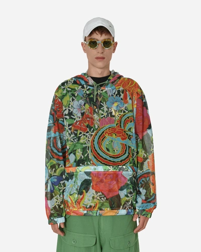 Sky High Farm Camo Print Mesh Pullover Hoodie In Multicolor