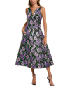 CAROLINA HERRERA CAROLINA HERRERA BROCADE MIDI DRESS