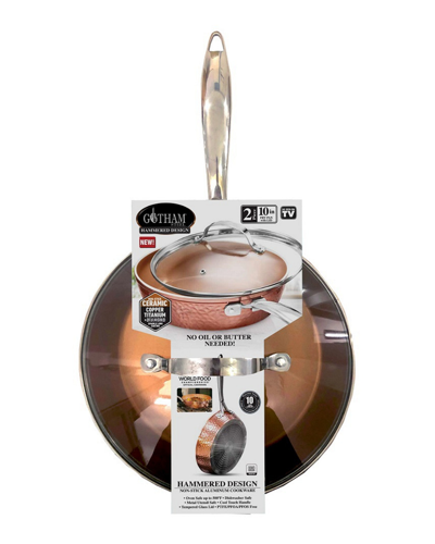 Gotham Steel Hammered Copper 10in Fry Pan