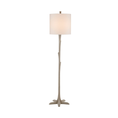 Oka Sylvia Floor Lamp And Shade - Taupe