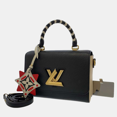 Pre-owned Louis Vuitton Black Leather Twist Mm Shoulder Bag
