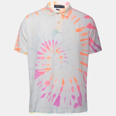 Pre-owned Polo Ralph Lauren Multicolor Tie-dyed Cotton Pique Polo T-shirt L