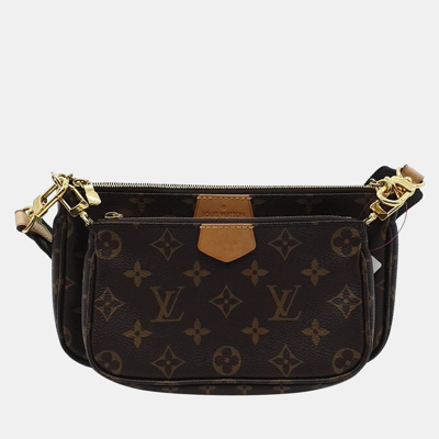 Pre-owned Louis Vuitton Multi Pochette Accessoires Bag In Brown