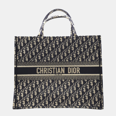 Pre-owned Dior Book Tote 42 Bag In Beige