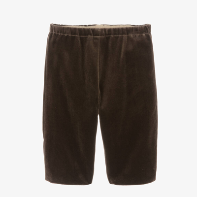 Bonpoint Babies' Boys Brown Velvet Trousers