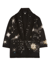 Alanui The Wandering Star Embellished Cardigan In Black  