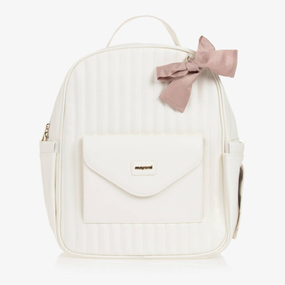 Mayoral Babies' Girls Ivory Backpack Changing Bag (38cm)