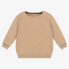 MAYORAL BOYS BEIGE COTTON KNITTED SWEATER