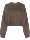 Loulou Studio Brown Bruzzi Sweater In Brown