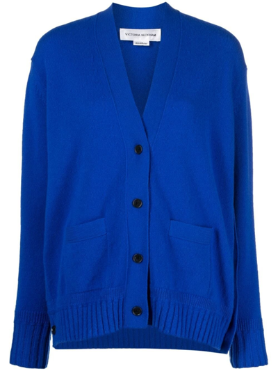 Victoria Beckham 密织羊毛开衫 In Light Blue