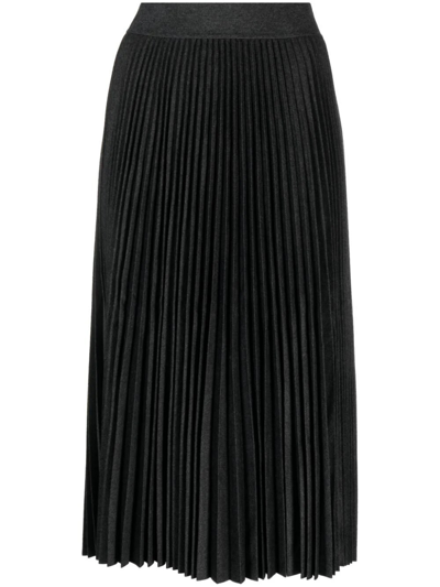 Theory Pleated Skirt In Grey