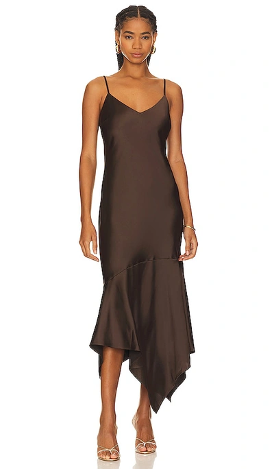 Steve Madden Lucille Slip Dress In Demitasse