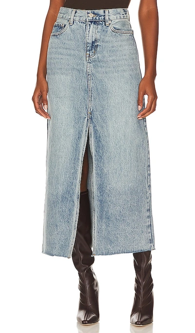 Steve Madden Avani Denim Skirt In Light Blue