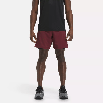 Reebok Speed 3.0 Two-in-one Shorts In Red