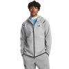 Under Armour Mens  Unstoppable Fleece Full-zip Hoodie In Mod Grey/black