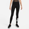 Nike Women's  Sportswear Classics High-waisted Graphic Leggings In Black/white