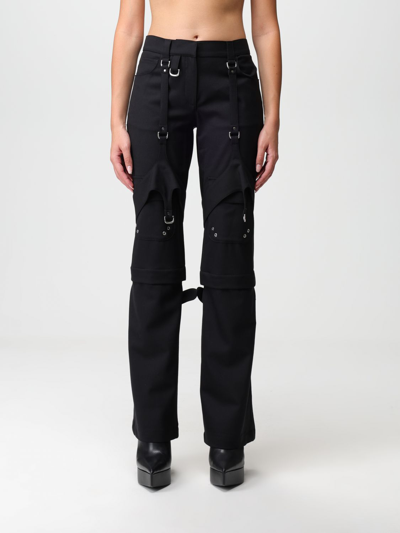 OFF-WHITE PANTS OFF-WHITE WOMAN COLOR BLACK,393224002