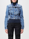 Off-white Off White Denim Jacket With Harness Details In Blue