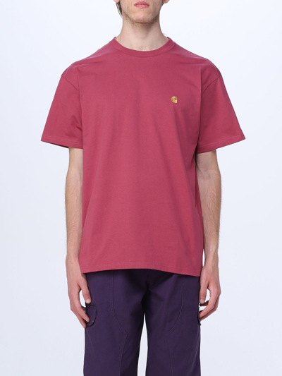 Carhartt T-shirt  Wip Men Color Cherry In Cherry
