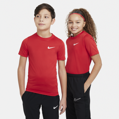 Nike Dri-fit Legend Big Kids' Training T-shirt In Red