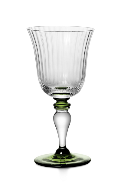 Tiffany & Co Color Block Wine Glass In Green