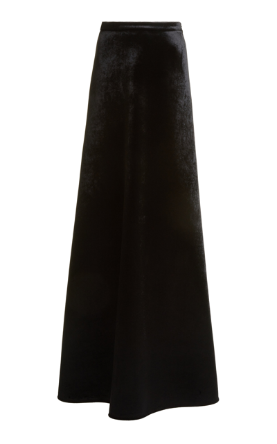 BALENCIAGA VELVET MAXI SKIRT