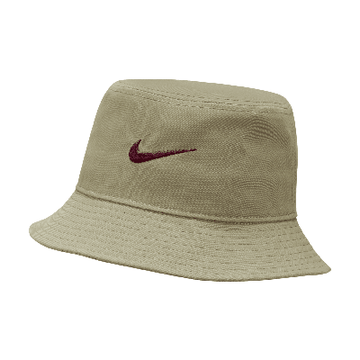 Nike Unisex Apex Swoosh Bucket Hat In Brown