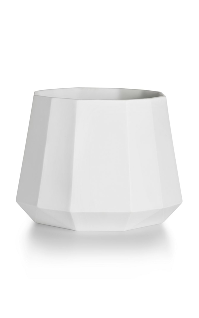 Tiffany & Co Facets Porcelain Vase In White