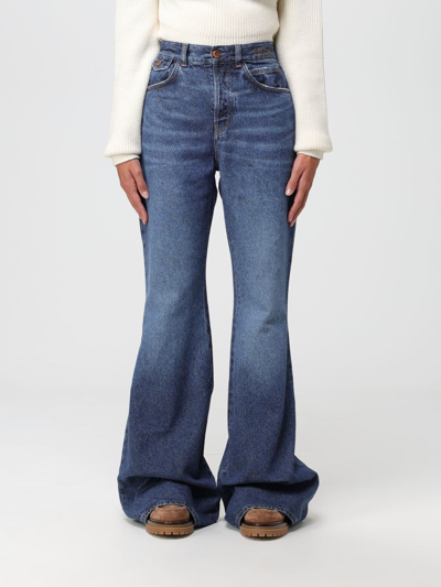 Chloé Jeans In Flared Denim In Blue