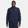 Nike Navy Track Zip-up Sweater In Blue