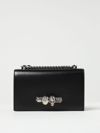 Alexander Mcqueen Mini Jewelled Satchel Bag In Black