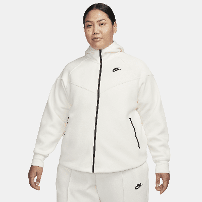 Nike Women's  Sportswear Tech Fleece Windrunner Full-zip Hoodie (plus Size) In Brown