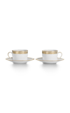 TIFFANY & CO T TRUE SET-OF-TWO PORCELAIN COFFEE CUP